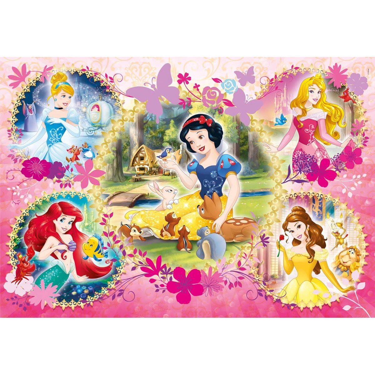 Clementoni Disney Princess 2 x 60 Piece Puzzle - Image 2