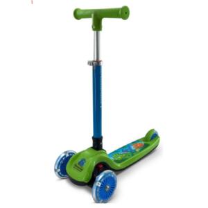 Ozbozz Dinosaur Trail Twister 3 Wheel Scooter with Light Up Wheels