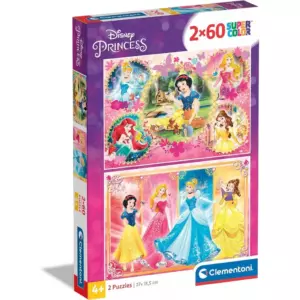 Clementoni Disney Princess 2 x 60 Piece Puzzle