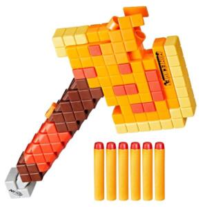 Nerf Minecraft Firebrand Dart Blasting Axe