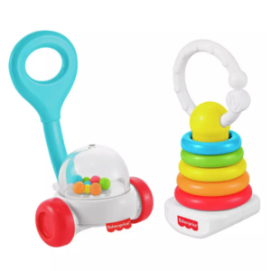 Fisher-Price Newborn Classic 2-Pack Baby Rattle