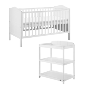 Babylo Ella Cot Bed & Ella Open Changer Furniture Bundle