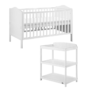 Babylo Ella Cot Bed & Ella Open Changer Furniture Bundle