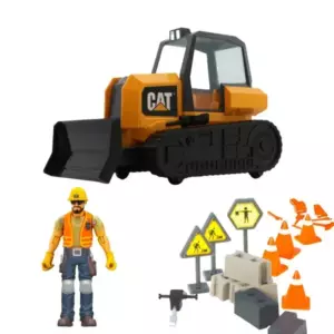 CAT Mini Construction Site Playset Bulldozer with Figure