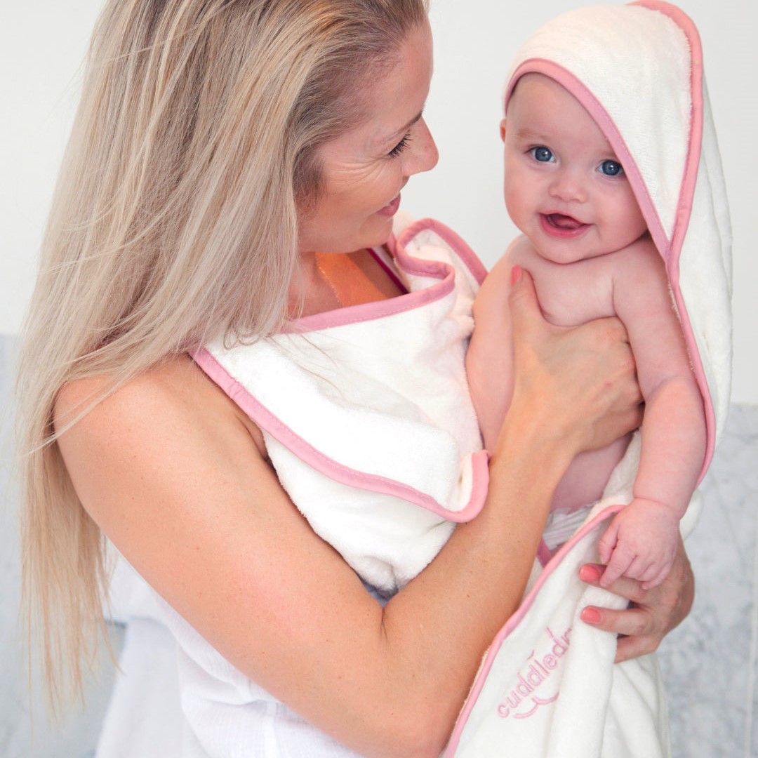 Cuddledry Hands Free Baby Towel - Pink - Image 3