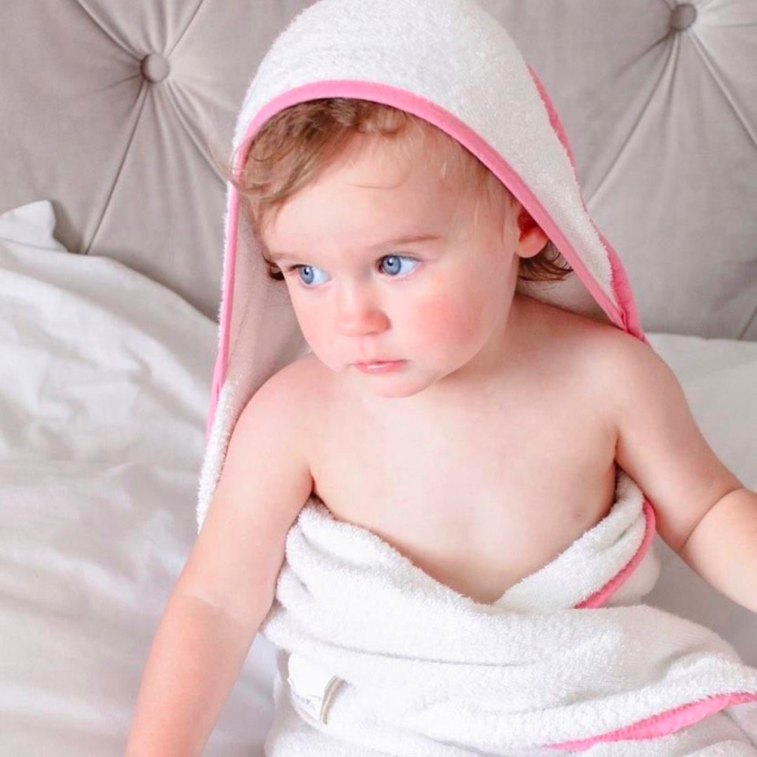 Cuddledry Hands Free Baby Towel - Pink - Image 4