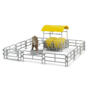 Hay Rack Wth Fences & Trough & Cow