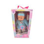 Lullaby Baby 40cm Soft Baby Doll With Bottle & Dummy - Blue