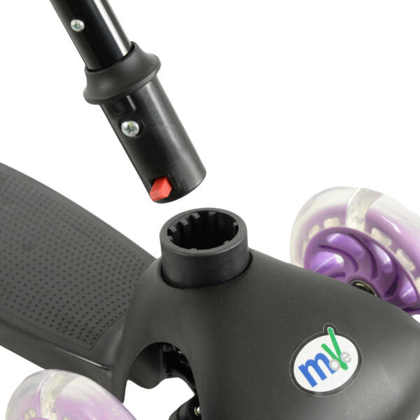 Move Tilt & Glow Scooter with Light up Wheels and Stem - Lilac - Image 4