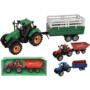 Plastic Friction Farm Tractor with Trailer