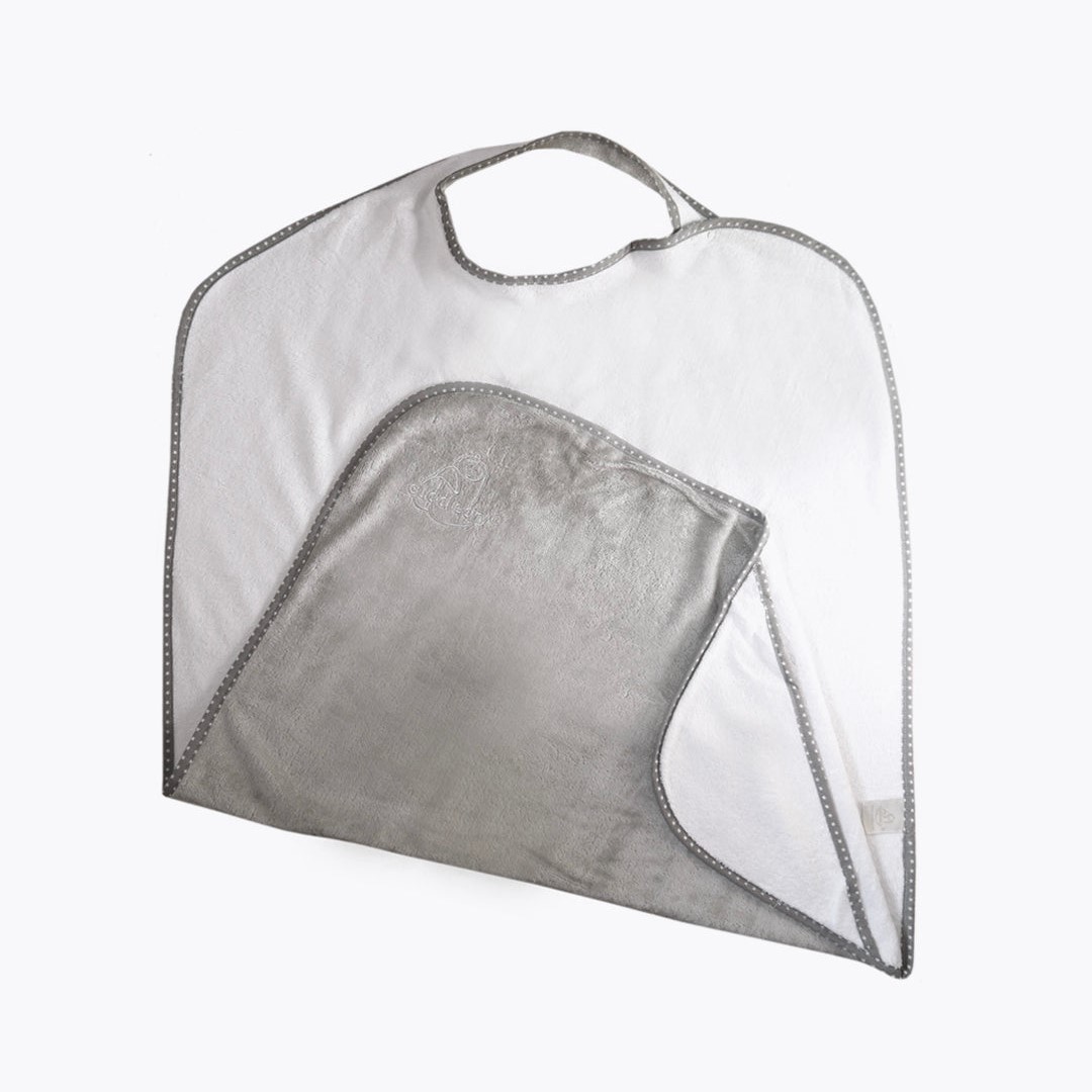 Cuddledry Hands Free Baby Towel - Grey - Image 3