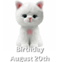 TY Beanie Boos - Amelia The Big Blue Eyes Cat 15cm (Small)