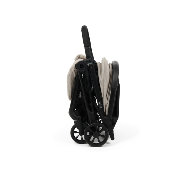 Babylo Spire Auto Fold Stroller - Latte - Image 4
