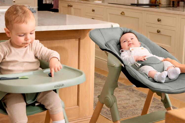 Baby Elegance Mash Highchair Bundle - Sage - Image 5