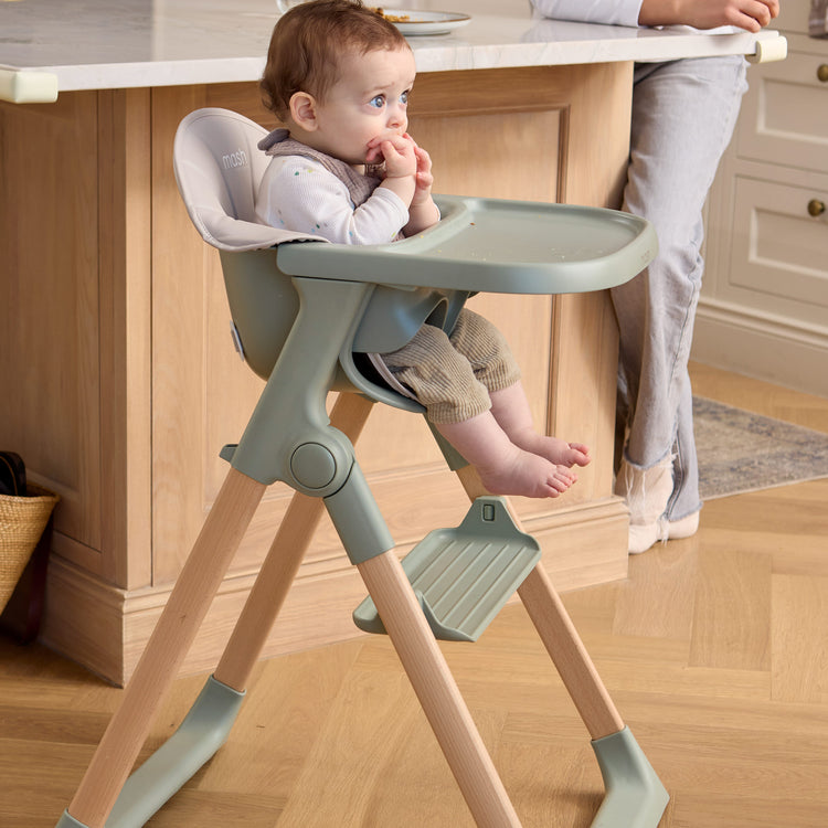Baby Elegance Mash Highchair Bundle - Sage - Image 7