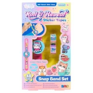 Sticki Roll And Reveal Sticker Tapes Snap Band Set