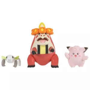 Pokémon Battle Figures 3 Pack Nincada Clefairy and Crocalor