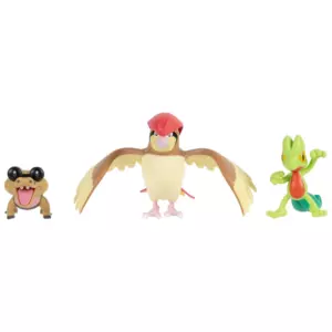Pokémon Battle Figures 3 Pack Sandile Treecko and Pidgeotto