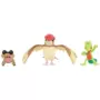 Pokémon Battle Figures 3 Pack Sandile Treecko and Pidgeotto