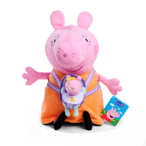Peppa Pig Mummy Pig with Evie plush toy 33cm