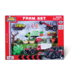 Maisto Mini Work Machines Massey Ferguson Farm Play Set