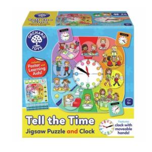 Orchard Toys Tell The Time Jigsaw and Clock