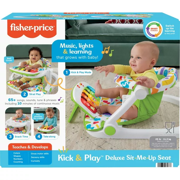 Fisher-Price Kick and Play Deluxe Sit Me Up Infant Seat - Image 2