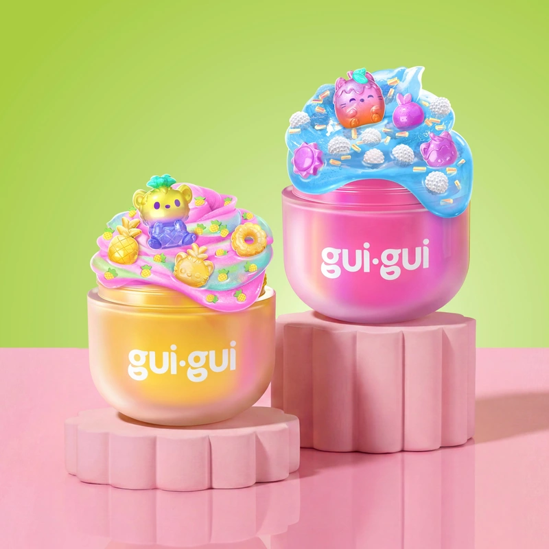 Gui Gui Beautify Your Slime Fruity Glow Deluxe Twin Pack - Image 2