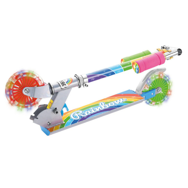 Rainbow Inline Scooter with Light up Wheels