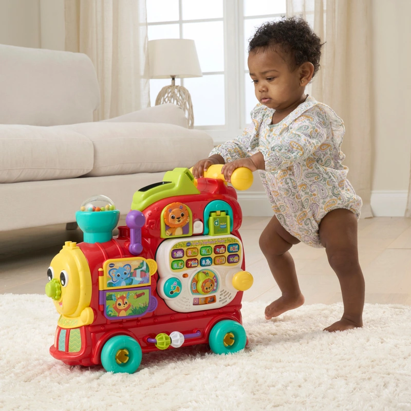 VTech Baby 4-in-1 Alphabet Train Ride On Red - Image 2
