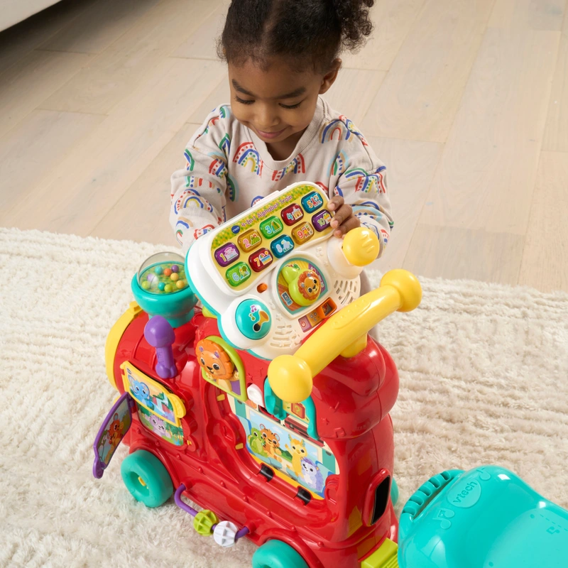 VTech Baby 4-in-1 Alphabet Train Ride On Red - Image 4