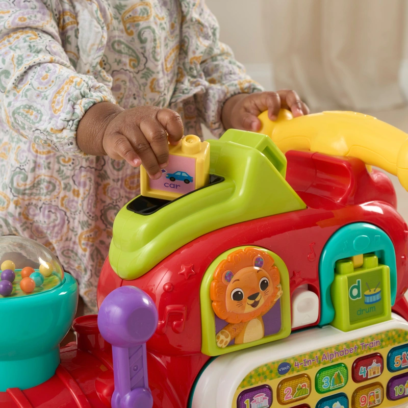 VTech Baby 4-in-1 Alphabet Train Ride On Red - Image 5
