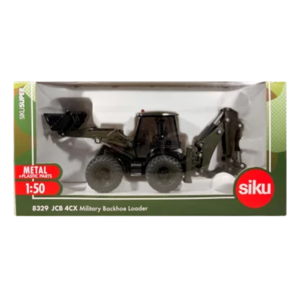 Siku 1:50 JCB 4CX Sitemaster Military Backhoe Loader - Image 2
